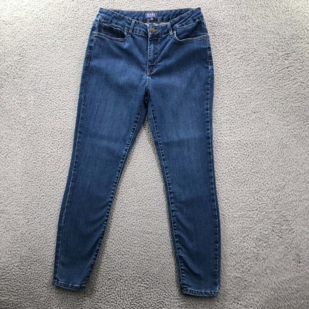 NYDJ Skinny Jeans Womens 8 Medium Wash Lift Tuck MSSD8706